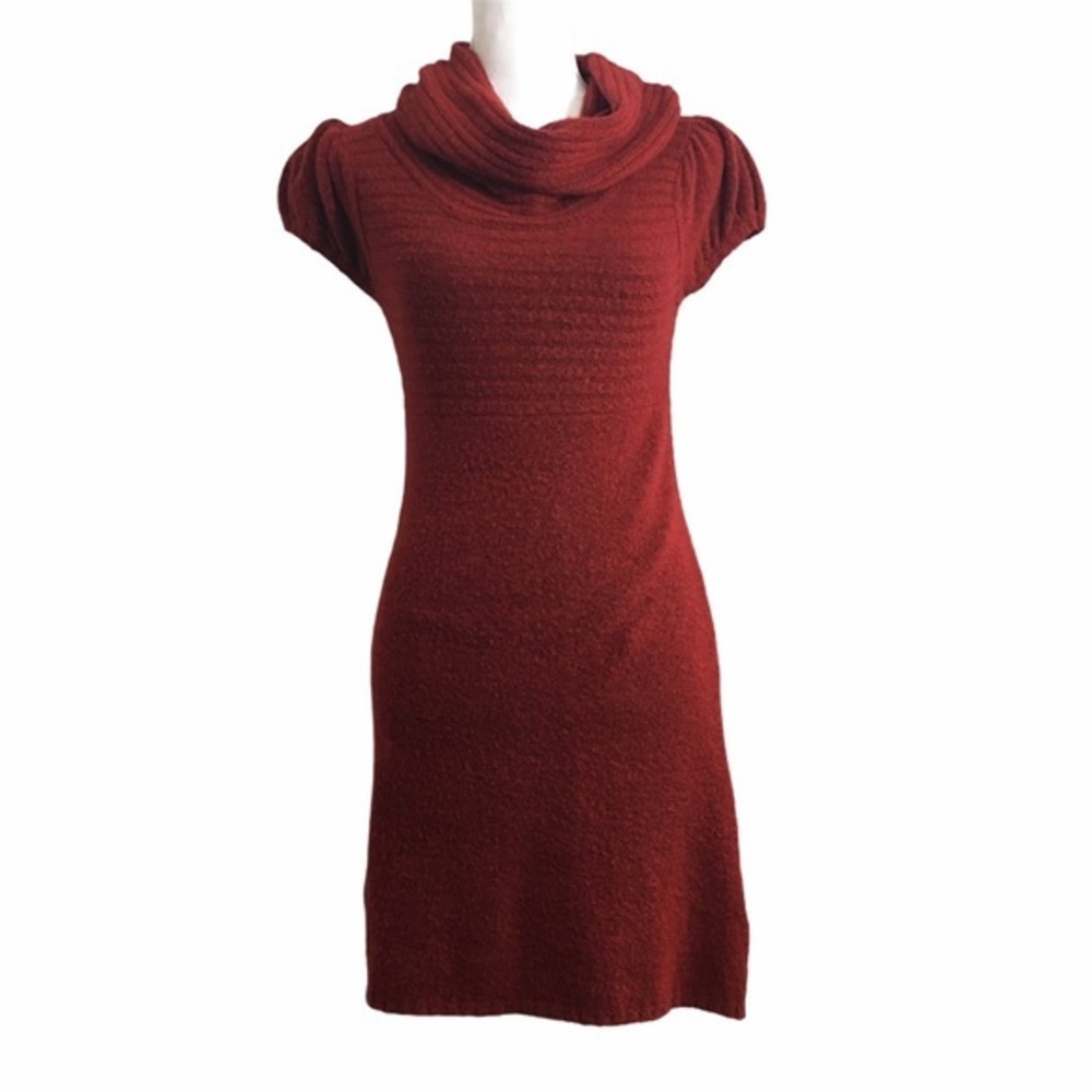 Sweater Project red cowl neck sweater dress. Small